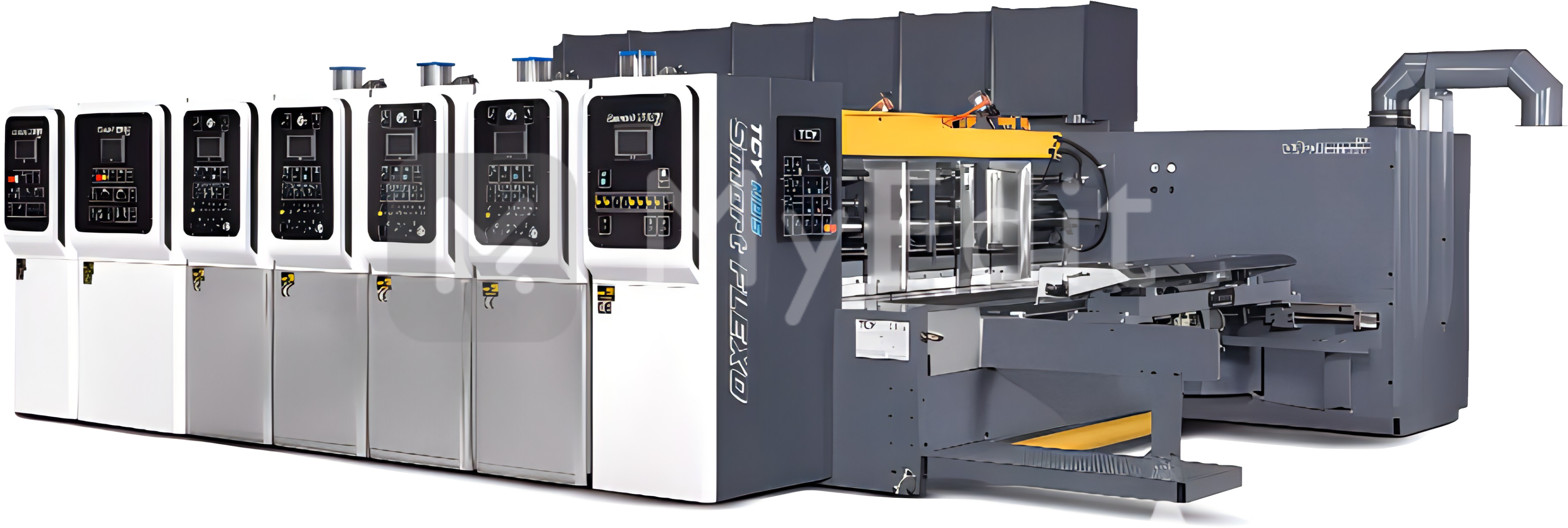 Fixed type flex folder gluer